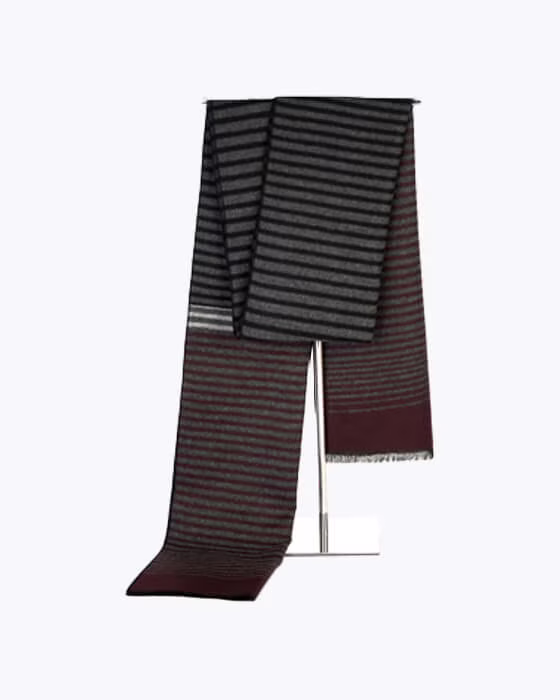 شال گردن موهر مردانه زنانه دورو طرح راه راه جوراب نوین